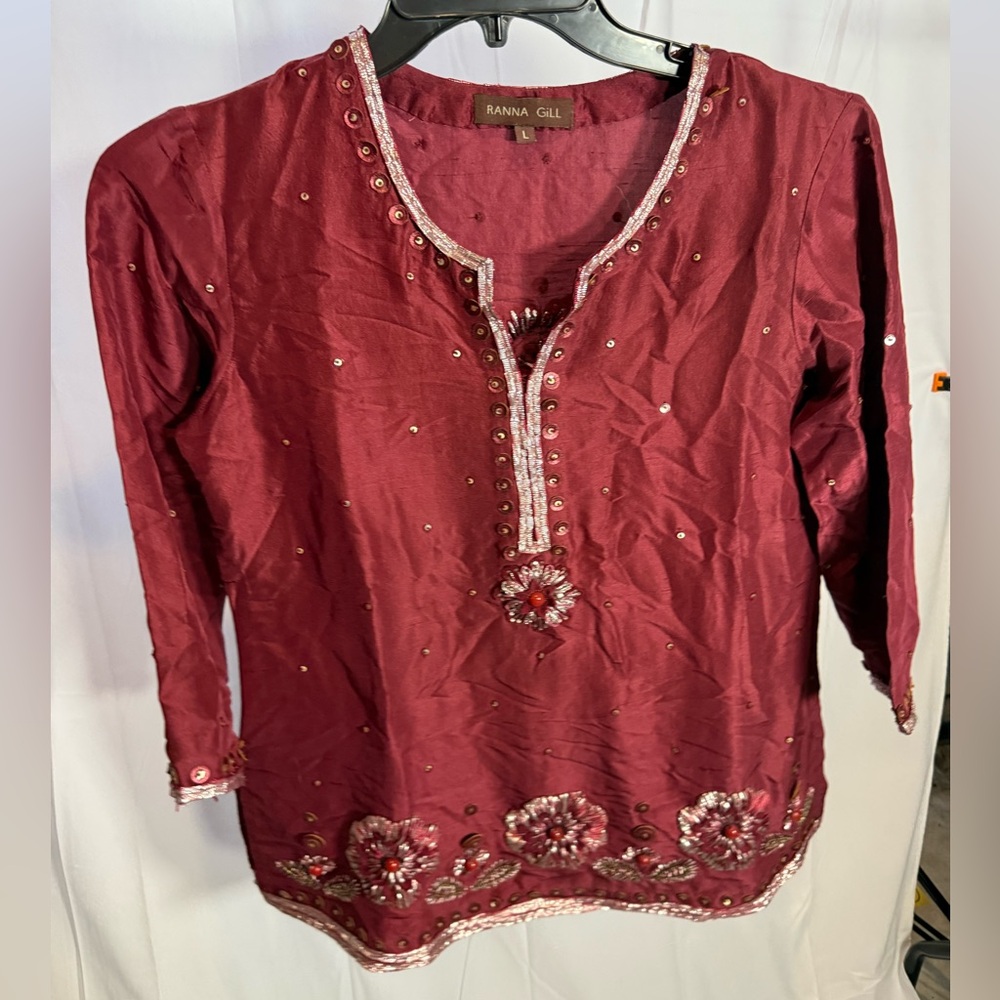NWT Ranna Gill embroidered tunic